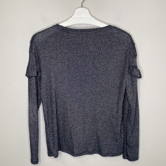 Zara Metallic Thread Ruffled Sweater - Picture 11 of 13